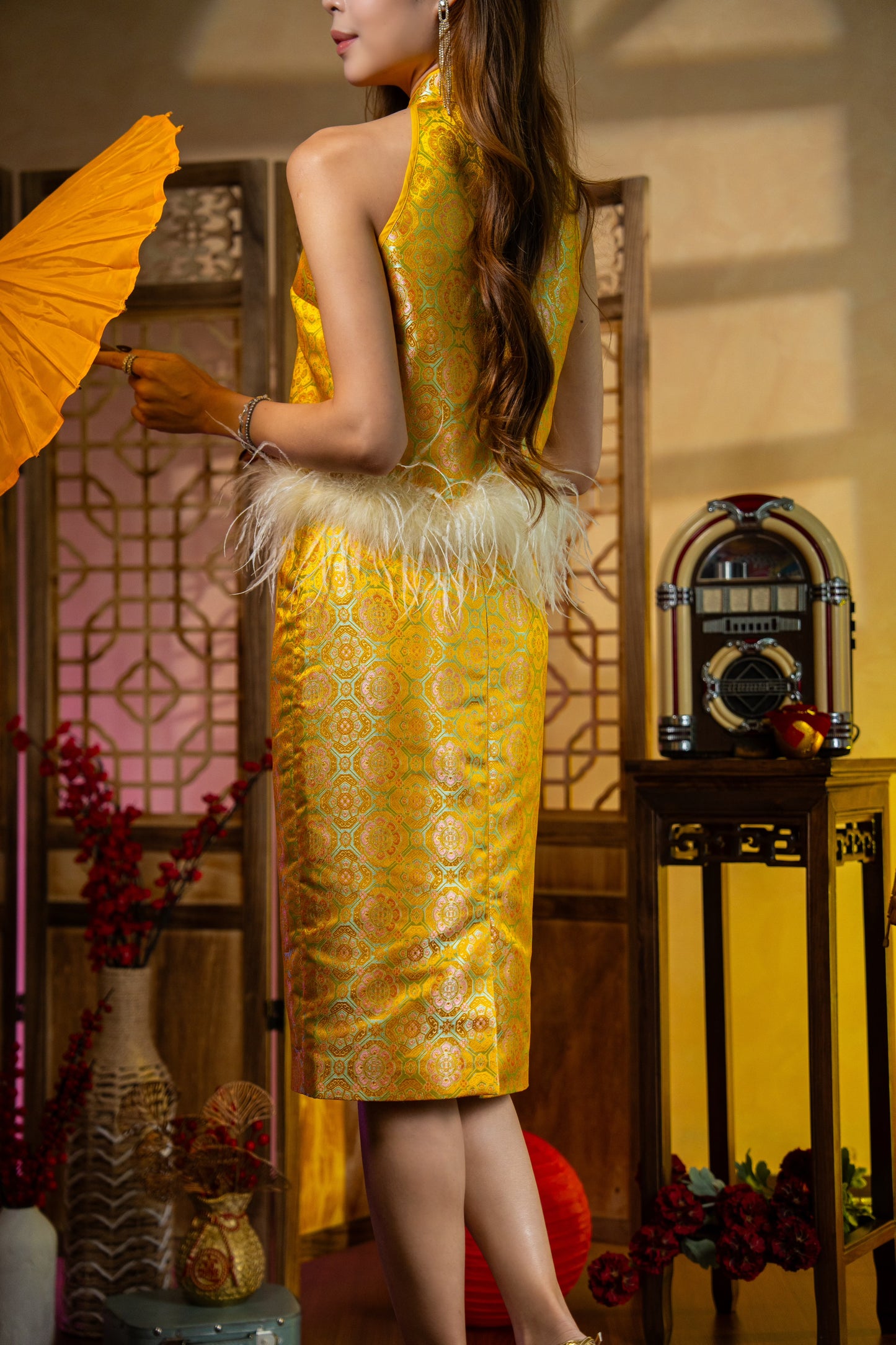 *Premium* Rong Hua | Ostrich Feather Top Only