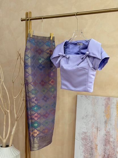 *PREMIUM* Lilac Empress Songket Set