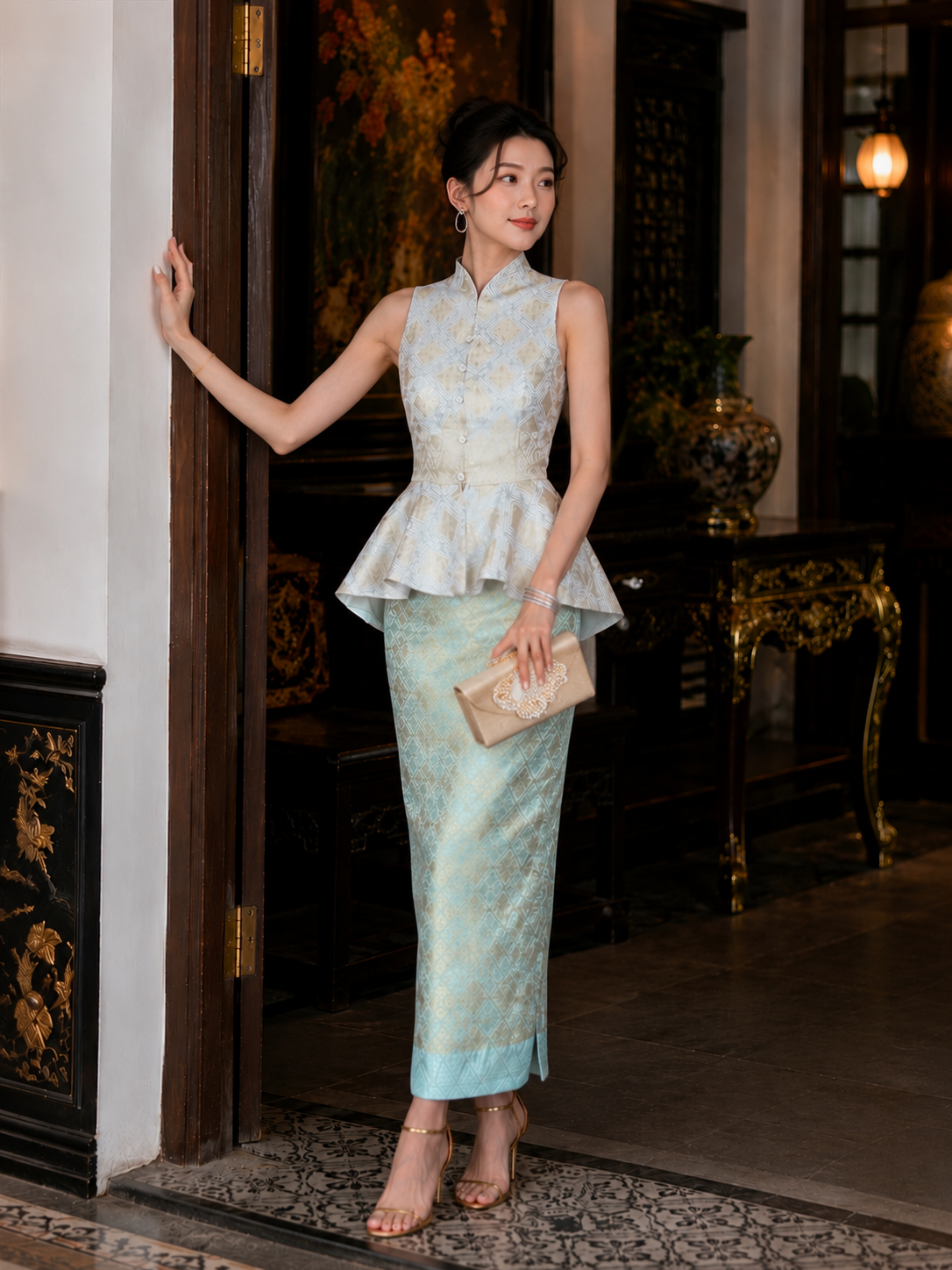 *PREMIUM* Teefanie Songket Set