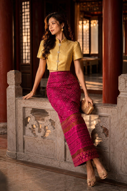 *PREMIUM* Ruby Royale Songket Set