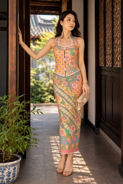 *Premium* Golden Sunset Batik Set