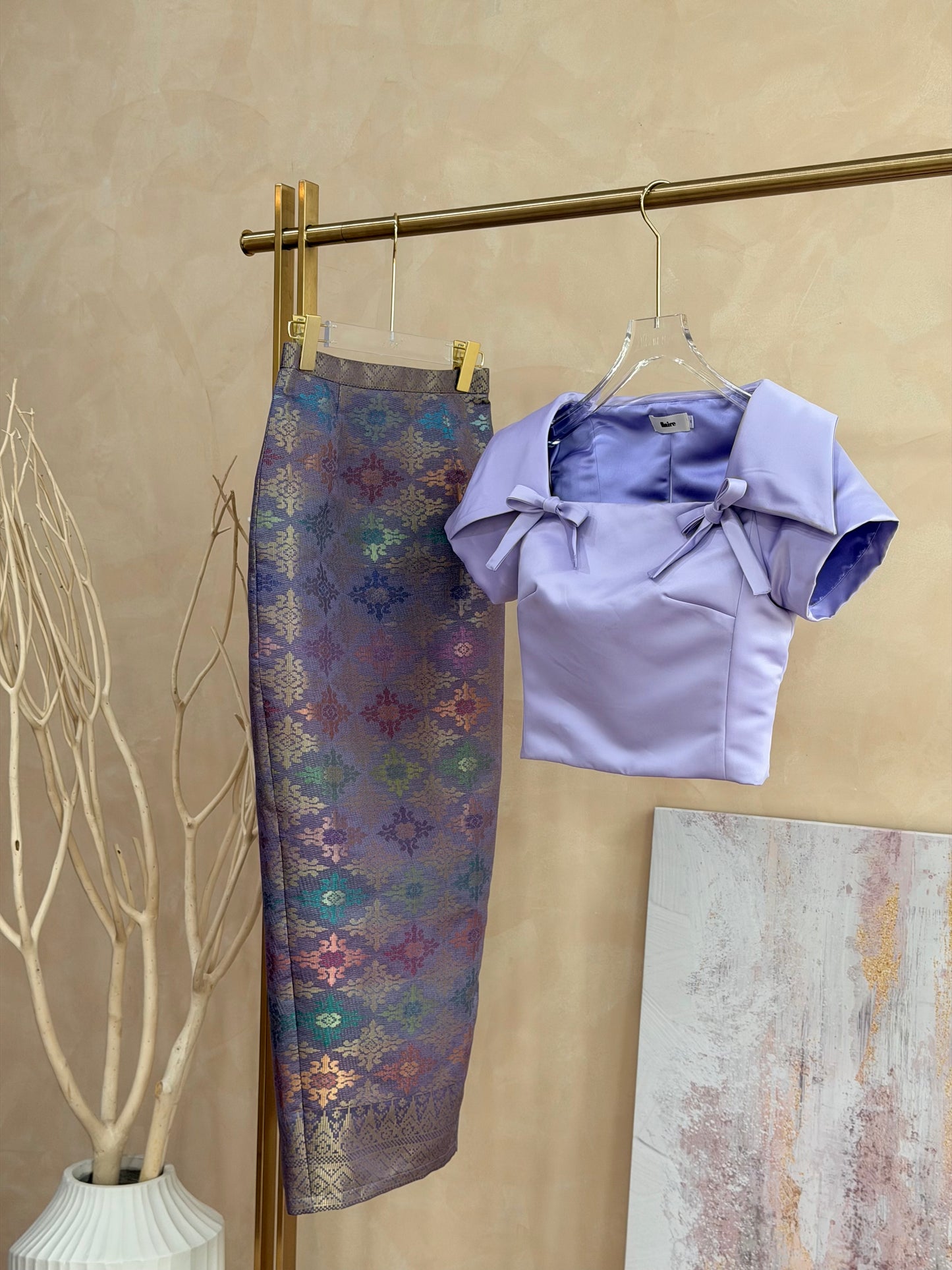 *PREMIUM* Lilac Empress Songket Set