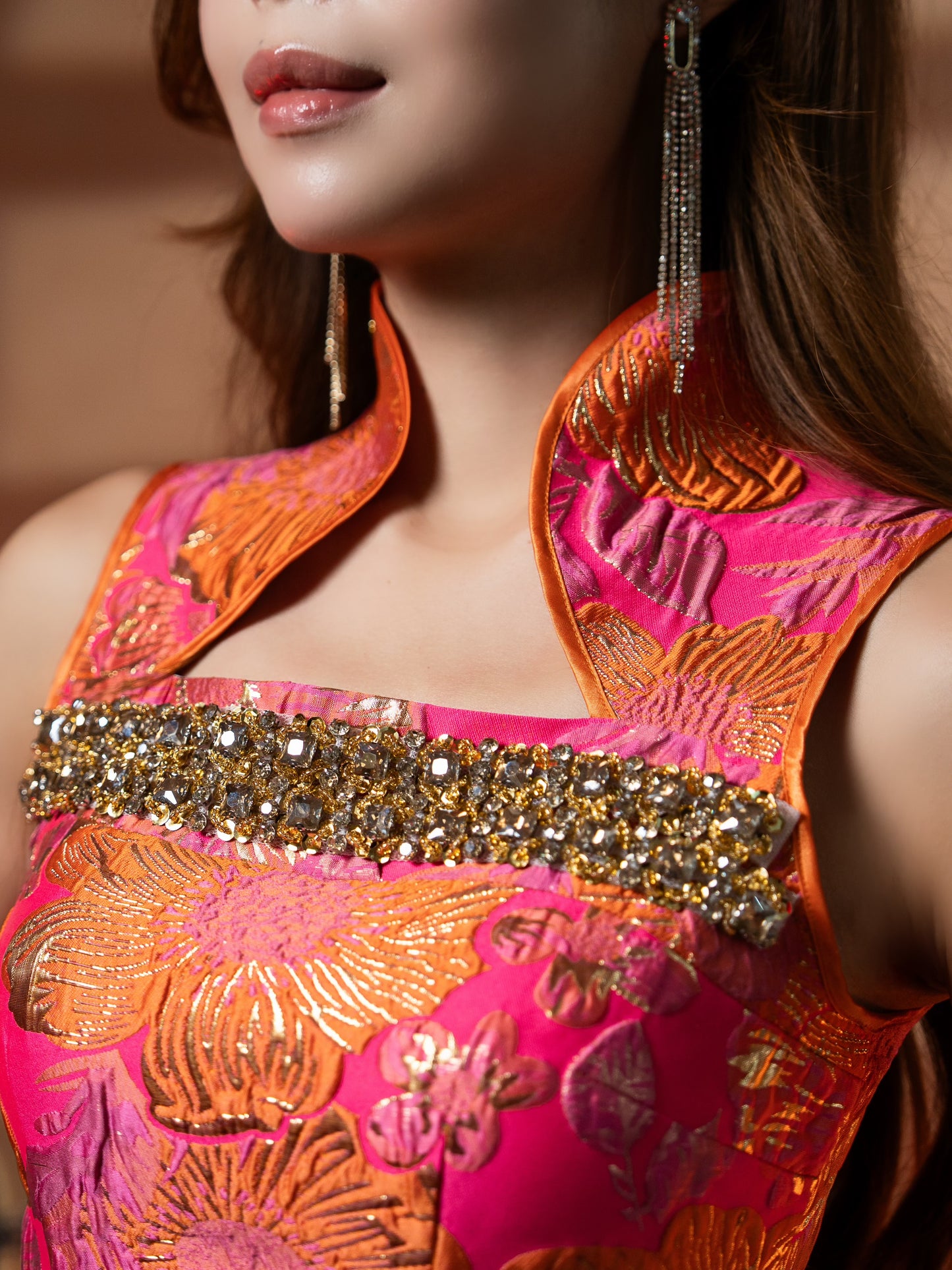 *Premium* Cai Yan | Rhinestone Dress