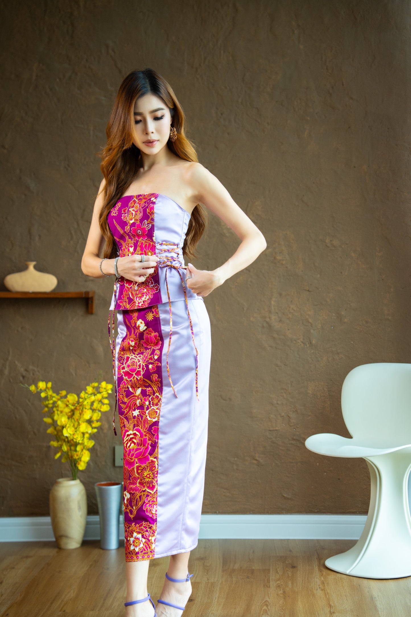 Blushberry Glittery Batik Skirt