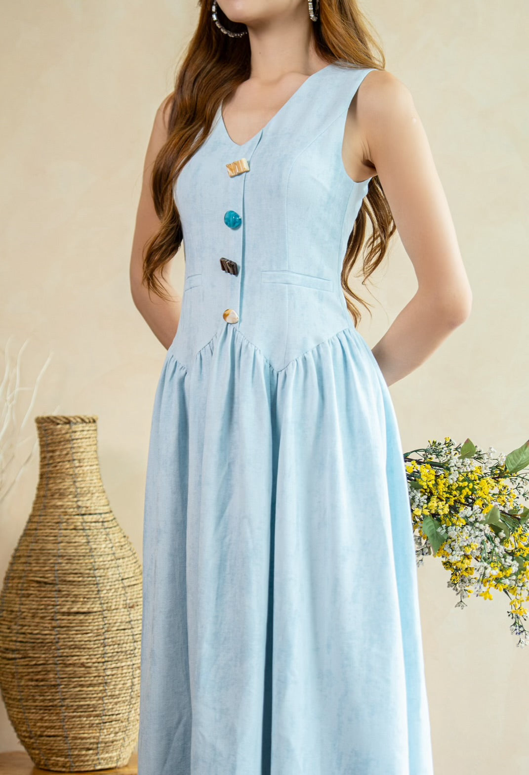 Ocean Muse Vest Dress (Premium)