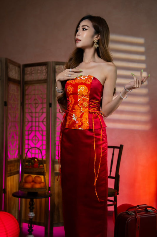 Hóng Yì Shimmery Batik Set