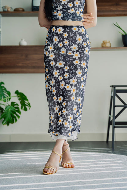 Midnight Daisies | Mesh Set Wear