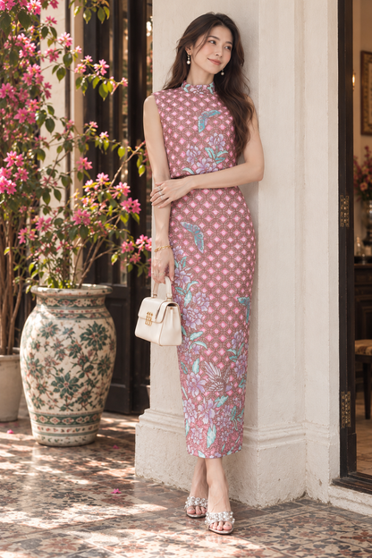 *Premium* Rosa Pink Batik Set