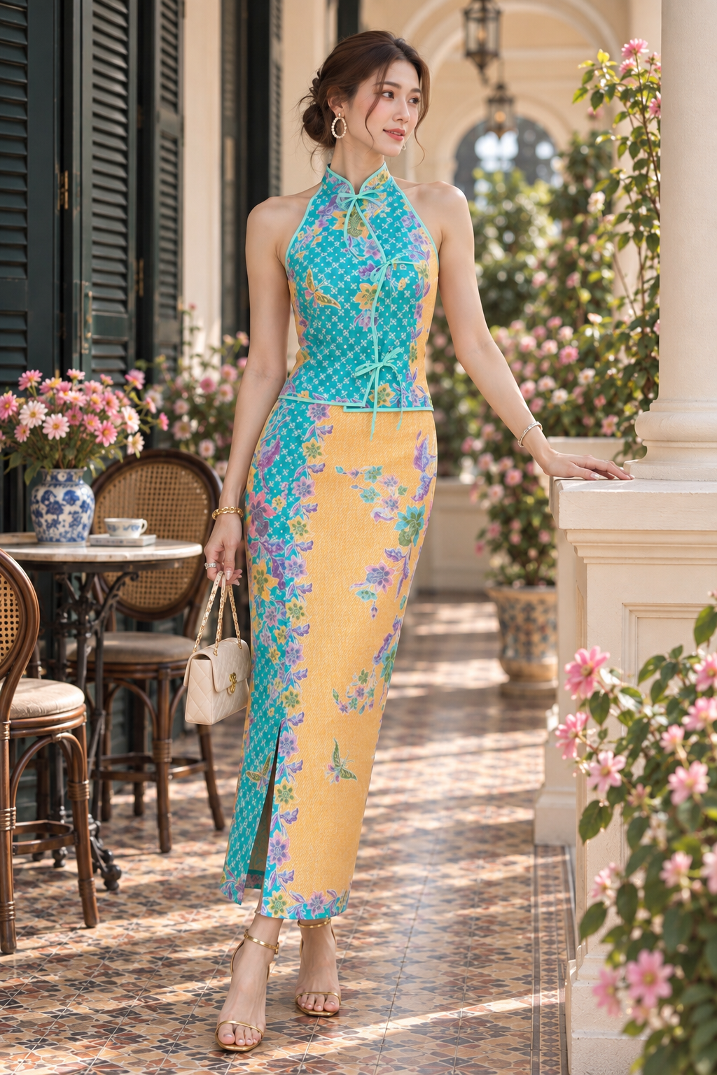 *Premium* Hailey Turquoise Batik Set