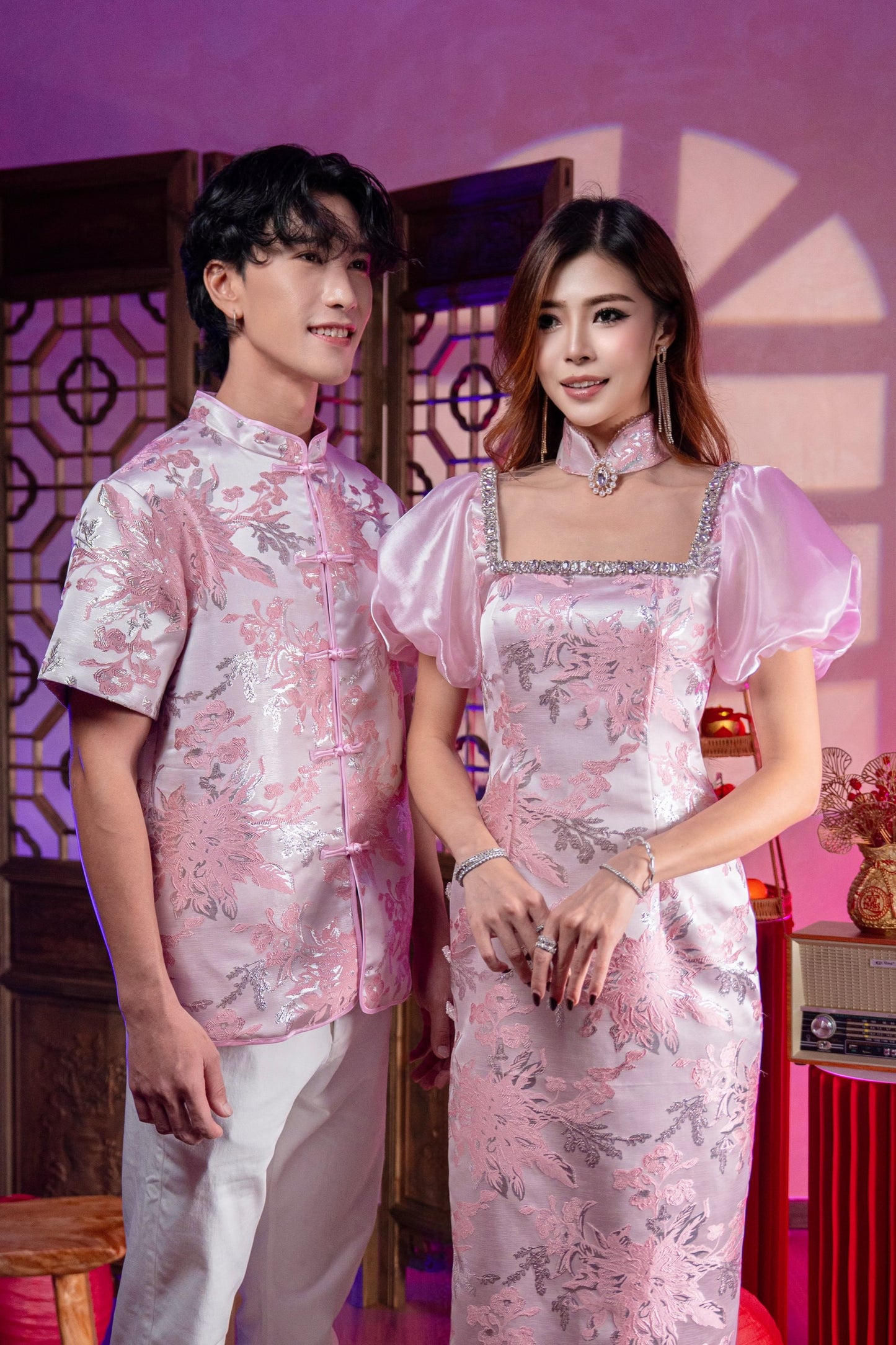 *Exclusive* Yu Fei | Rhinestone Qipao