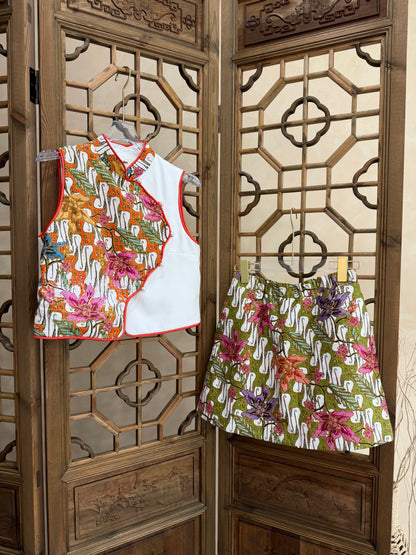 Orchid Batik Skort Set