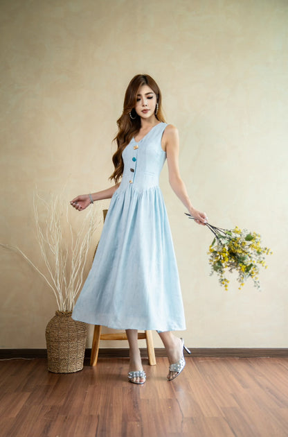 Ocean Muse Vest Dress (Premium)