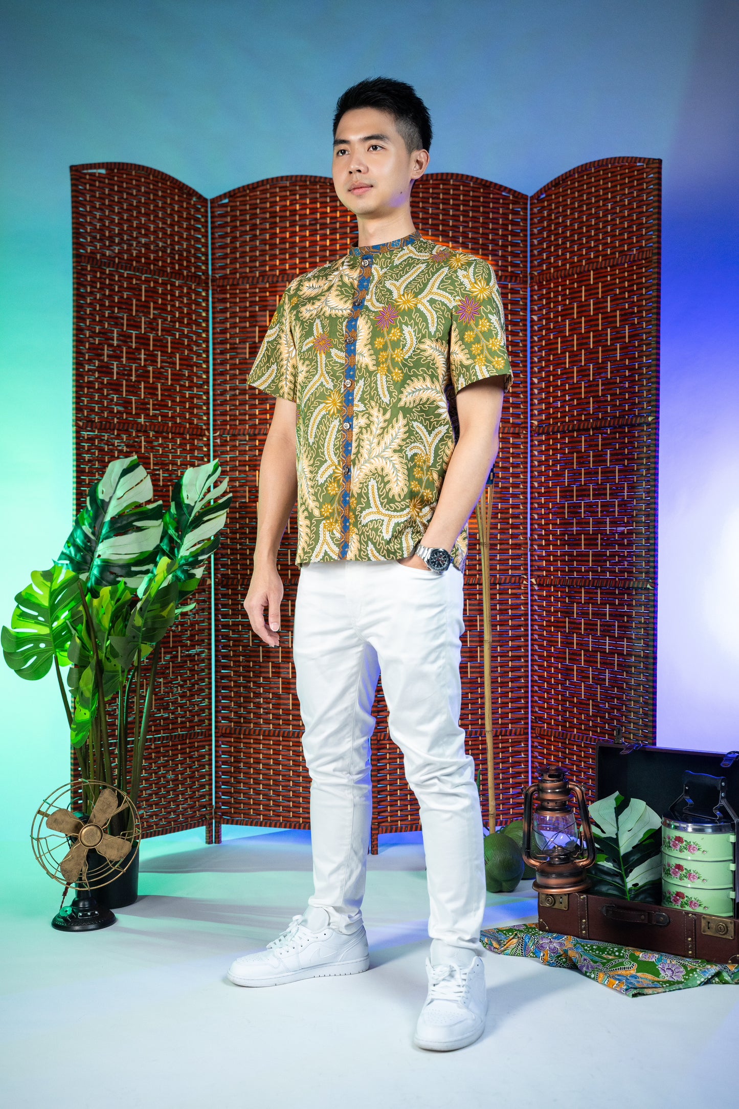 Peranakan Charm - Men's Batik Shirt