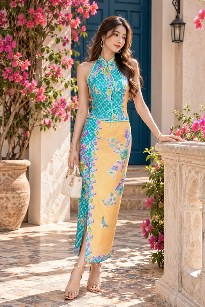 *Premium* Hailey Turquoise Batik Set