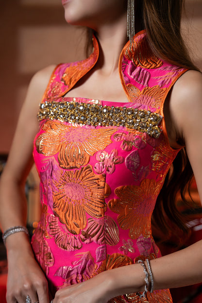 *Premium* Cai Yan | Rhinestone Dress