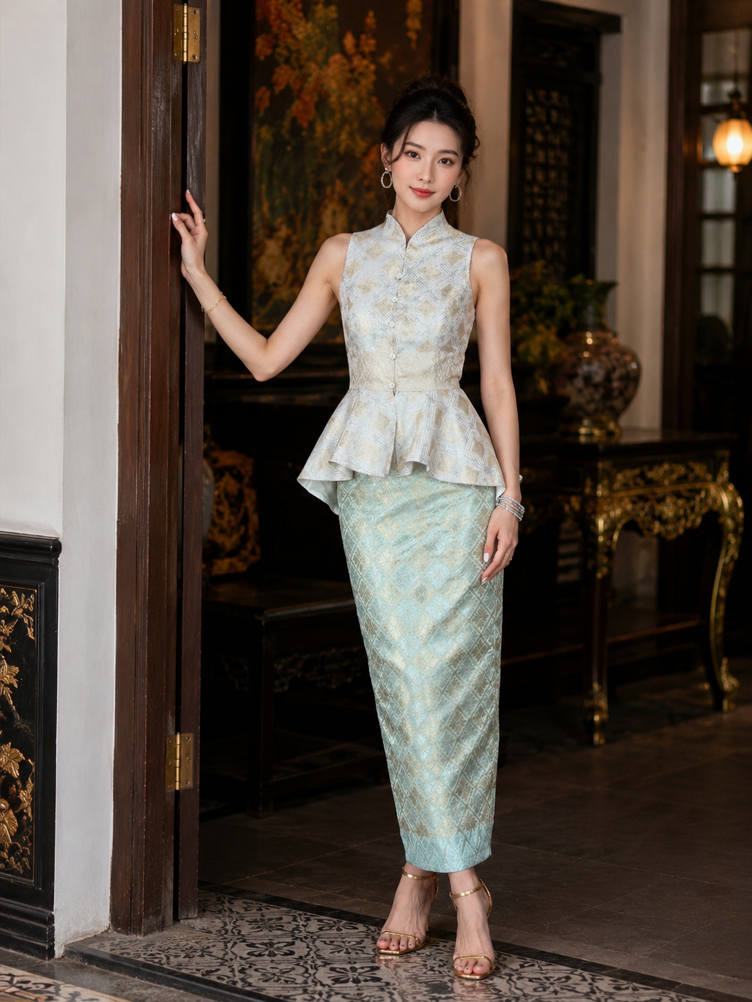 *PREMIUM* Teefanie Songket Set