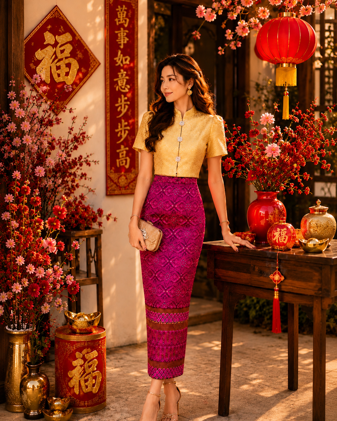 *PREMIUM* Ruby Royale Songket Set
