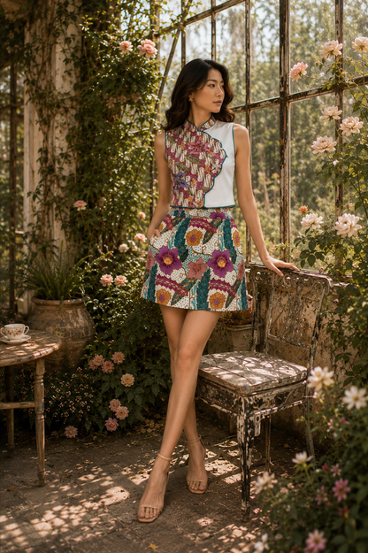 Soleil Batik Skort Set