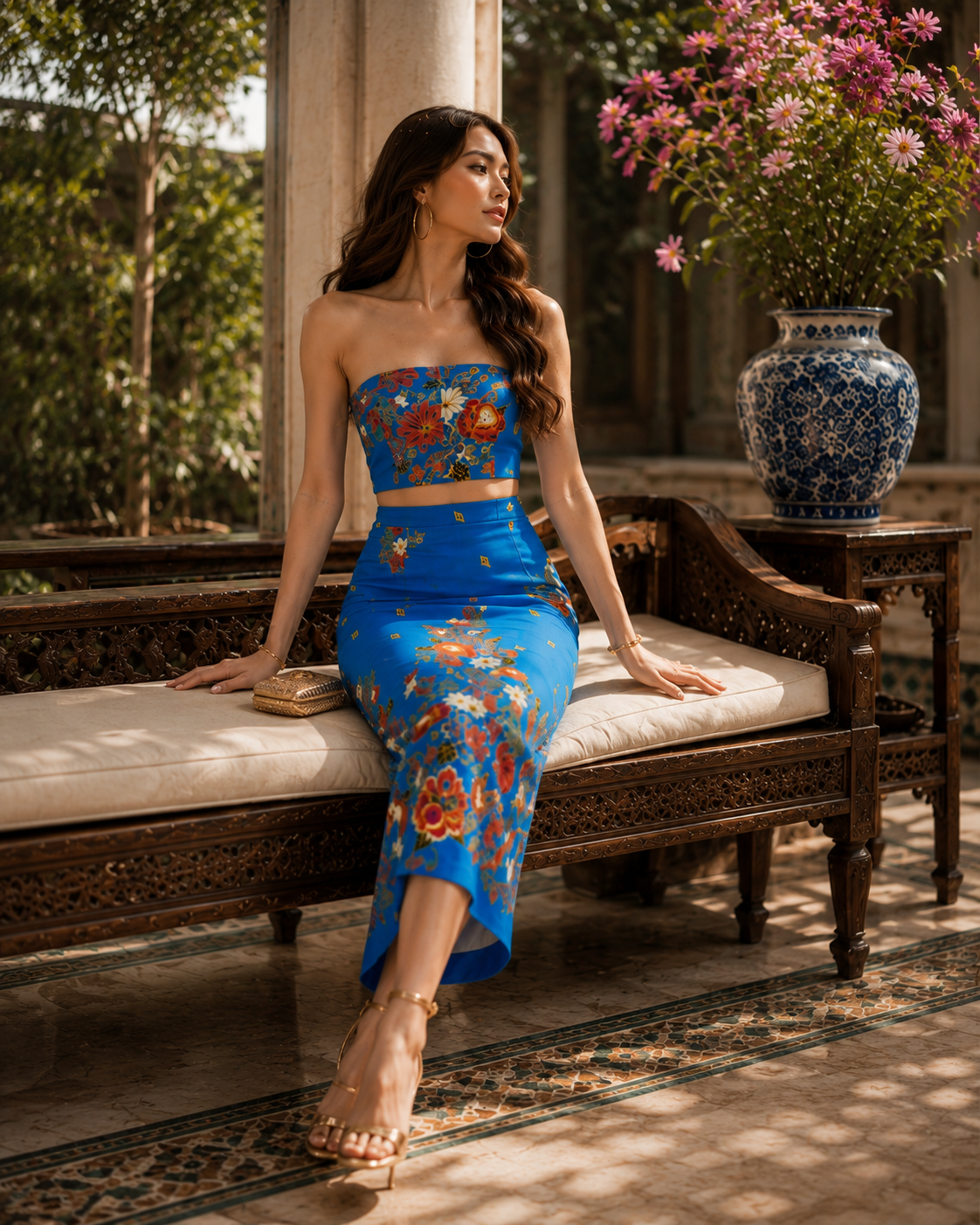 Rosalia Glitter Batik Tube Set