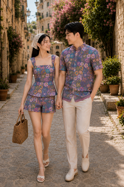 Whisteria Batik Men’s Shirt