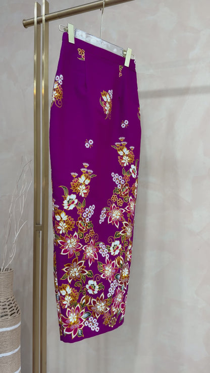 *Premium* Amethyst Glittery Batik Skirt