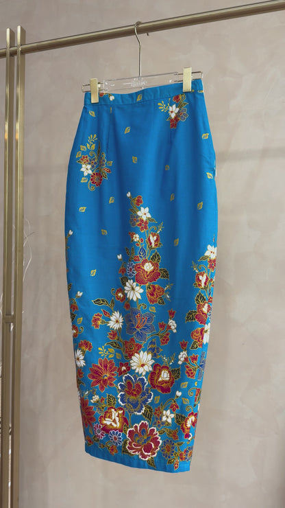 *Premium* Sapphire Glittery Batik Skirt
